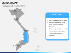 Vietnam map PPT slide 8
