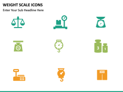 Weight scale icons PPT slide 3