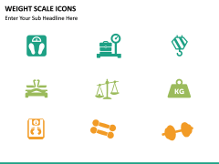 Weight scale icons PPT slide 4