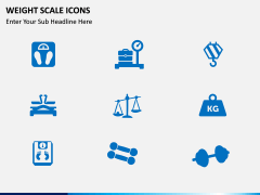 Weight scale icons PPT slide 2
