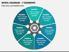 Wheel Diagram - 7 Segments PPT Slide 1