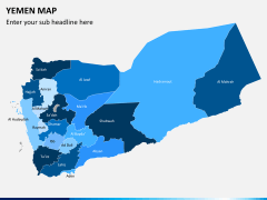 Yemen map PPT slide 1