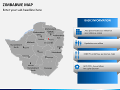 Zimbabwe Map PPT slide 14