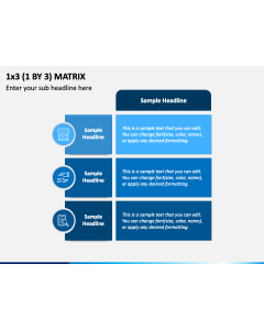 1 by 3 Matrix PPT Slide 1