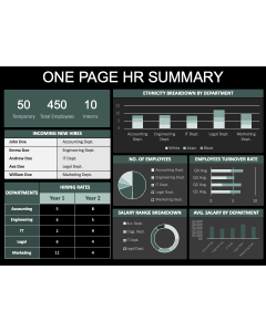 1 Page HR Summary PPT Slide 1