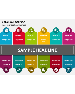 1 Year Action Plan PPT Slide 1