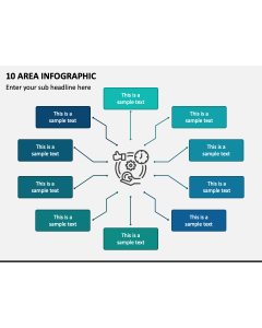 10 Area Infographic PPT Slide 1