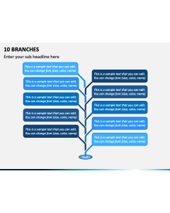 10 Branches PPT Slide 1