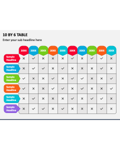 10 By 6 Table PPT Slide 1