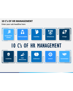 10 C's of HR Management PPT Slide 1