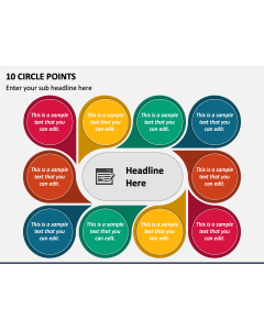 10 Circle Points PPT Slide 1