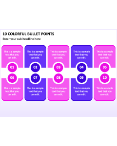 10 Colorful Bullet Points PPT Thumbnail