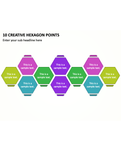 10 Creative Hexagon Points PPT Thumbnail