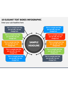 10 Elegant Text Boxes Infographic PPT Slide 1