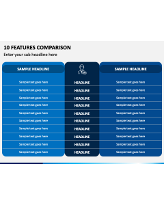 10 Features Comparison PPT Slide 1