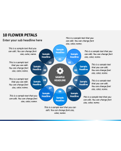 10 Flower Petals PPT Slide 1