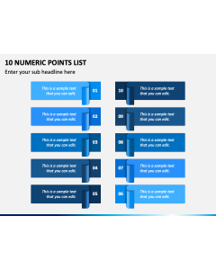 10 Numeric Points List PPT Slide 1