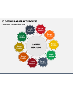 10 Options Abstract Process PPT Slide 1