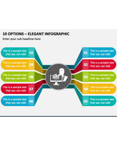 10 Options - Elegant Infographic PPT Slide 1