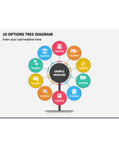 10 Options Tree Diagram PPT Slide 1