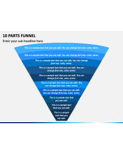 10 Parts Funnel PPT Slide 1