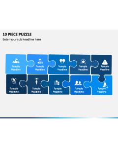 10 Piece Puzzle PPT Slide 1