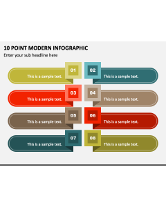 10 Point Modern Infographic PPT Slide 1