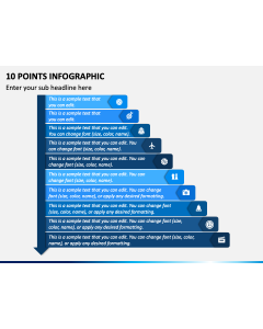 10 Points Infographic PPT Slide 1