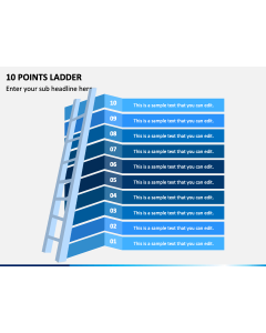 10 Points Ladder PPT Slide 1
