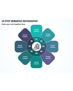 10 Step Versatile Infographic PPT Thumbnail