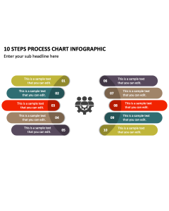 10 Steps Process Chart Infographic PPT Thumbnail