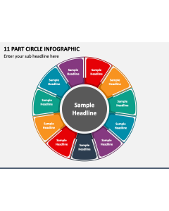 11 Part Circle Infographic PPT Slide 1