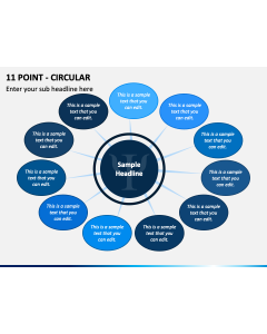 11 Point - Circular PPT Slide 1