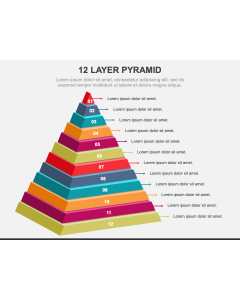 12 Layer Pyramid PPT Slide 1