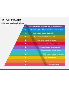 12 Level Pyramid PPT Slide 1