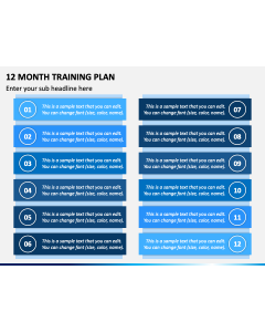 12 Month Training Plan PPT Slide 1