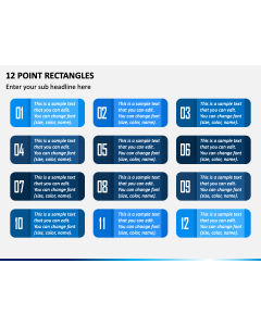 12 Point Rectangles PPT Slide 1