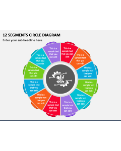 12 Segments Circle Diagram PPT Slide 1