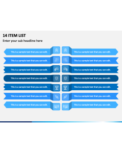 14 Item List PPT Slide 1