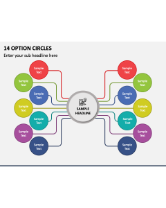 14 Option Circles PPT Slide 1