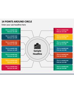 14 Points Around Circle PPT Slide 1