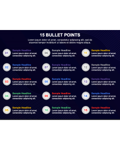 15 Bullet Points PPT Slide 1