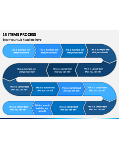15 Items Process PPT Slide 1