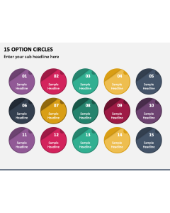 15 Option Circles PPT Slide 1
