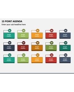15 Point Agenda PPT Slide 2