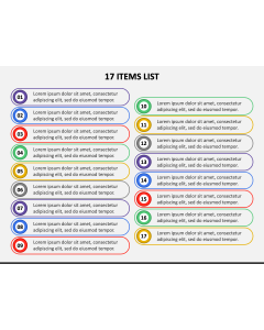 17 Items List PPT Slide 1