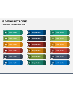 18 Option List Points PPT Slide 1