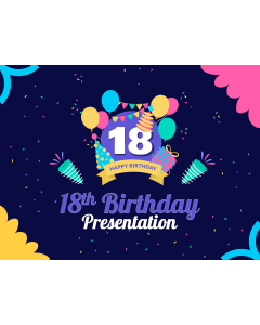 18th Birthday Presentation Template PPT Slide 1