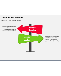 2 Arrow Infographic PPT Slide 1