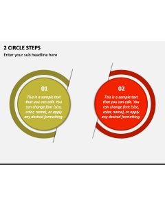 2 Circle Steps PPT Slide 1